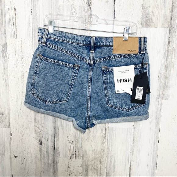 Rag & Bone Maya Calypso High Rise Shorty Jean Short Size 31 NEW - Picture 8 of 16